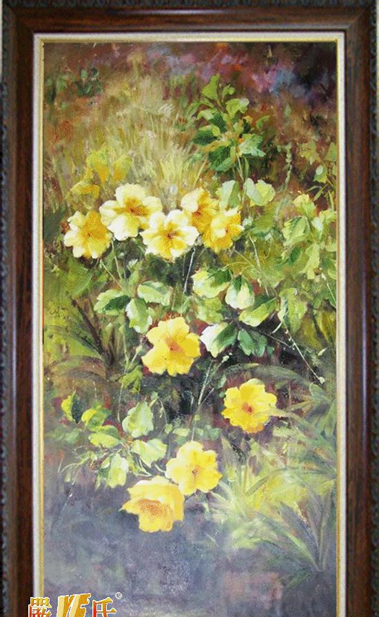 严氏纯手绘油画有框画 花卉油画 客厅装饰画 希望yspt